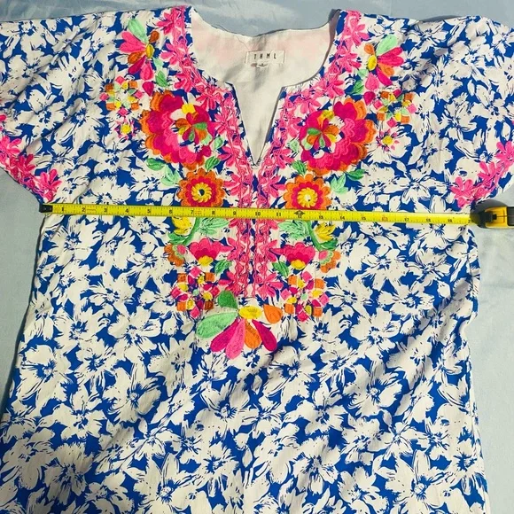 Floral Blue and Pink Dress - Picture 8 of 16